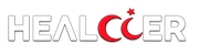 Logo with 'HEALCCER' text on a white background